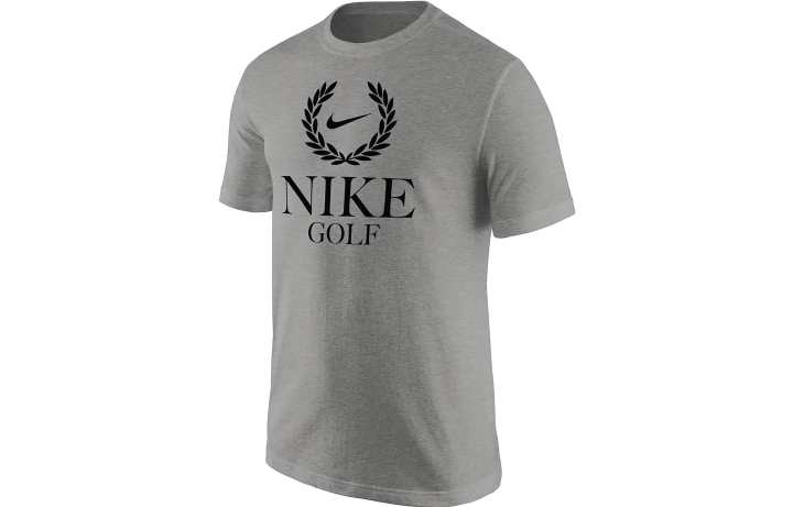 Nike Nike T Shirts Men's Gray Crew Neck Moderate Straight Fit