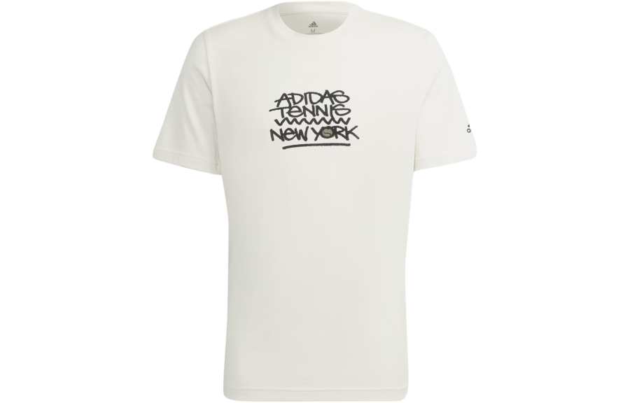 Adidas Adidas Nyc Tennis Graphic Tee T Shirt Men's Ecru