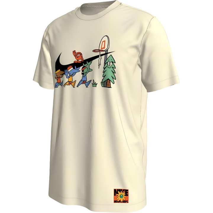 Nike Nike T Shirts Men's Ivory Crew Neck Moderate