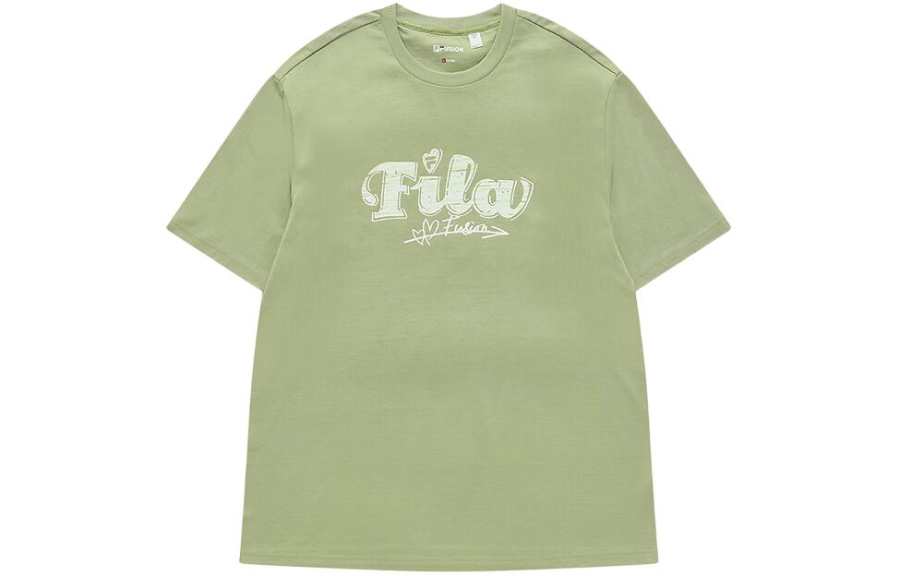 FILA FUSION T Shirt Unisex Butter Fruit Green