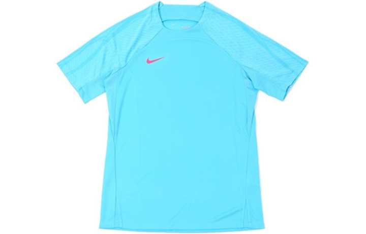 Nike Nike T Shirts Men's Blue Crew Neck Moderate Straight Fit