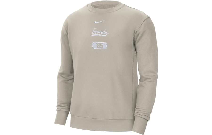 Nike Nike T Shirts Men's Khaki Crew Neck Moderate Straight Fit