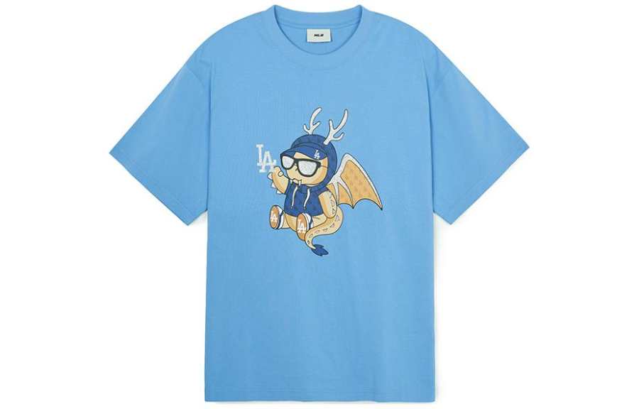 MLB MLB SS24 Set in Sleeve T Shirt Unisex Light Blue