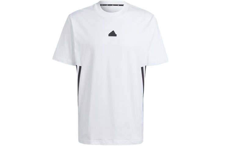 Adidas Adidas Future Icons T Shirts Men's White Crew Neck Moderate Straight Fit