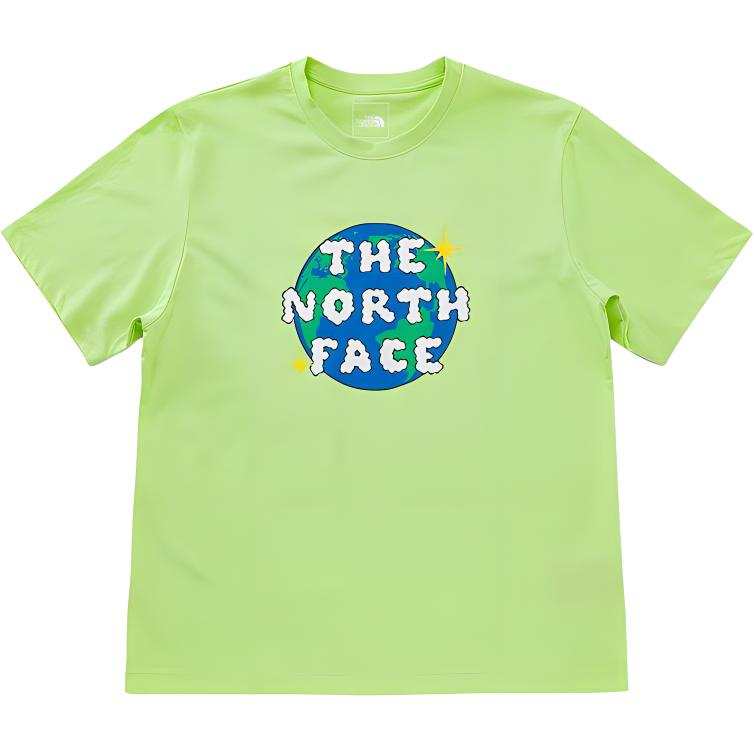 THE NORTH FACE T Shirts Unisex Green Crew Neck Moderate Straight Fit