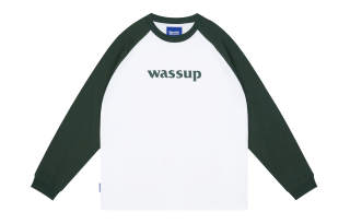 WASSUP Logo T Shirts Unisex Crew Neck Moderate Straight Fit