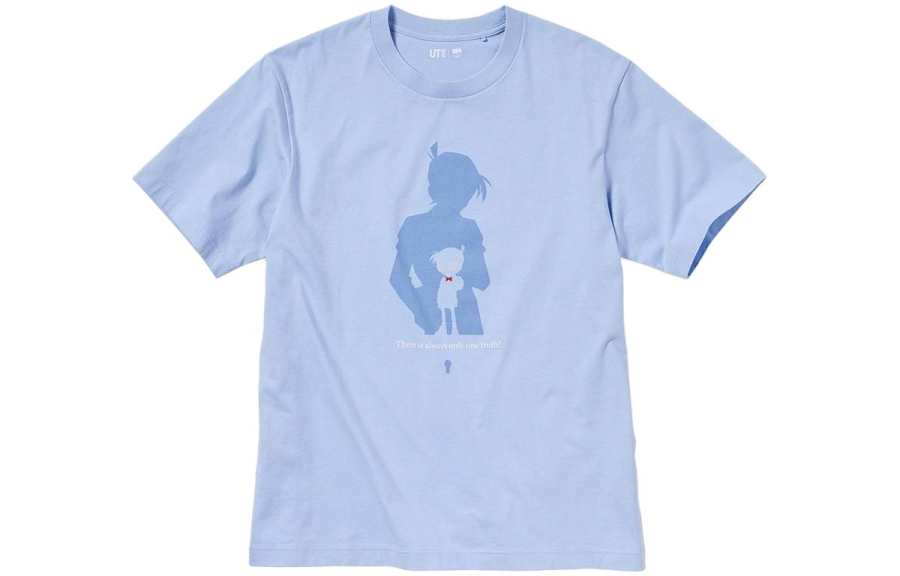 UNIQLO T Shirt Unisex Aqua Blue