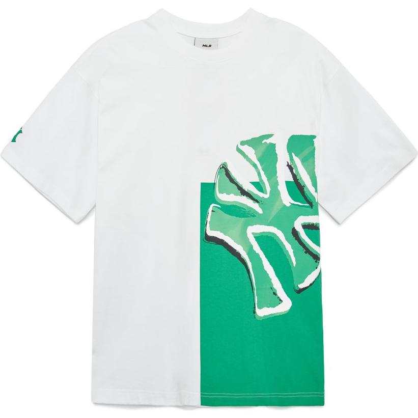 MLB MLB Art T Shirts Unisex White Crew Neck Moderate