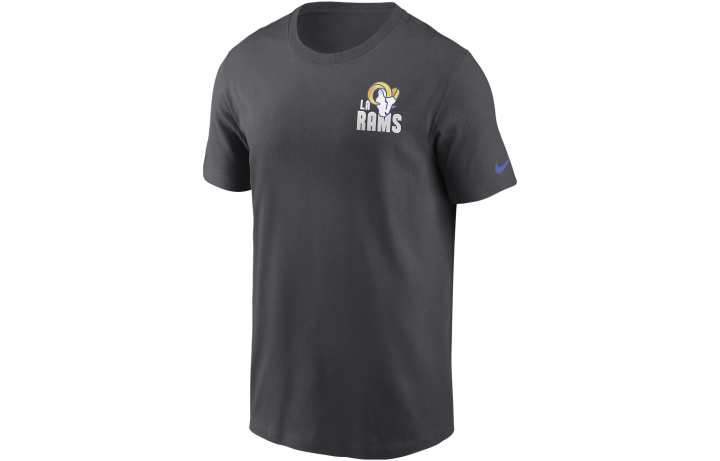 Nike Nike T Shirts Men's Anthracite Crew Neck Moderate Straight Fit