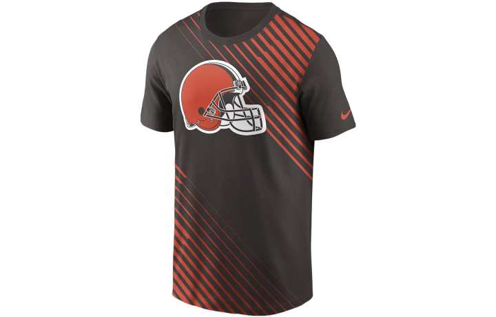 Nike Nike T Shirts Men's Brown Crew Neck Moderate Straight Fit
