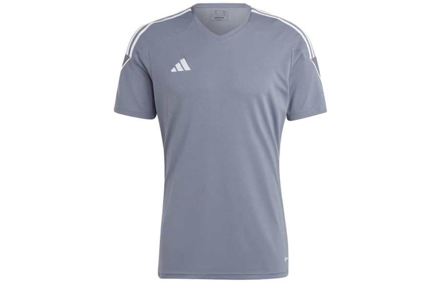 Adidas Adidas T Shirts Men's Blue V Neck Moderate Straight Fit