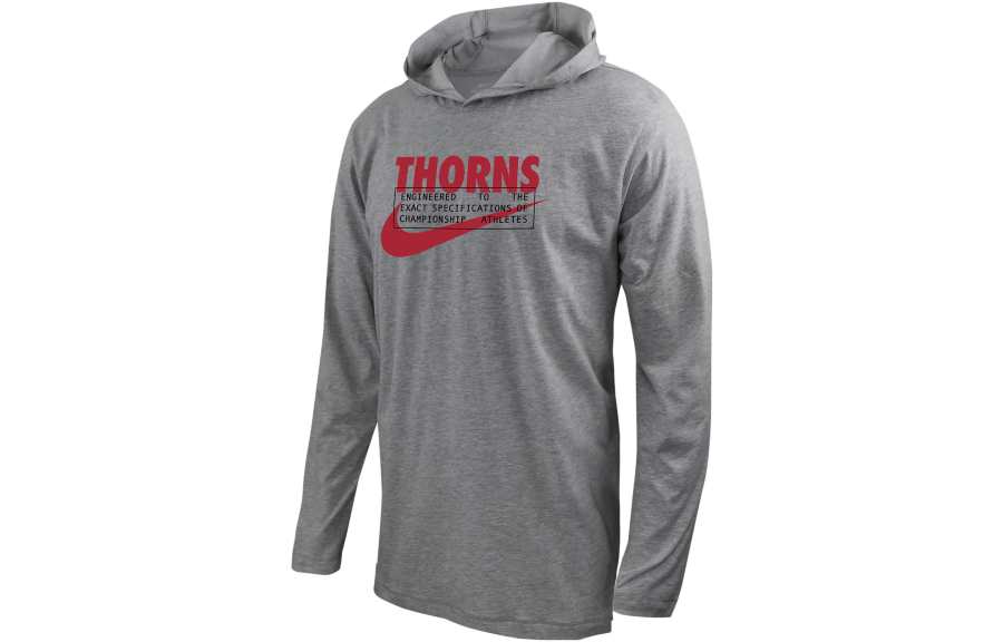 Nike Nike Portland Thorns Men's Nike Soccer Long Sleeve Hooded T Shirt