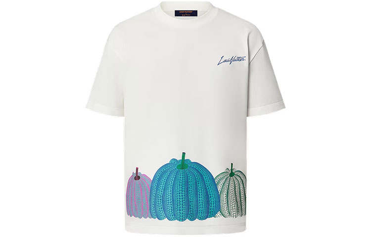 Louis Vuitton x Yayoi Kusama 20s pumpkin-printed crew neck t-shirt