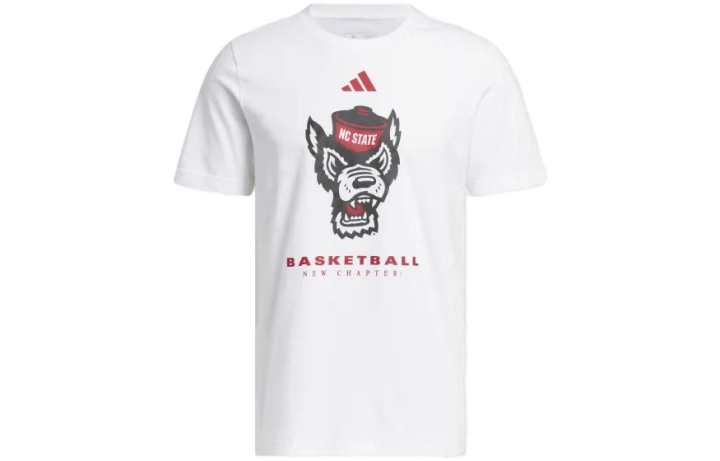 Adidas Adidas T Shirts Men's White Crew Neck Moderate