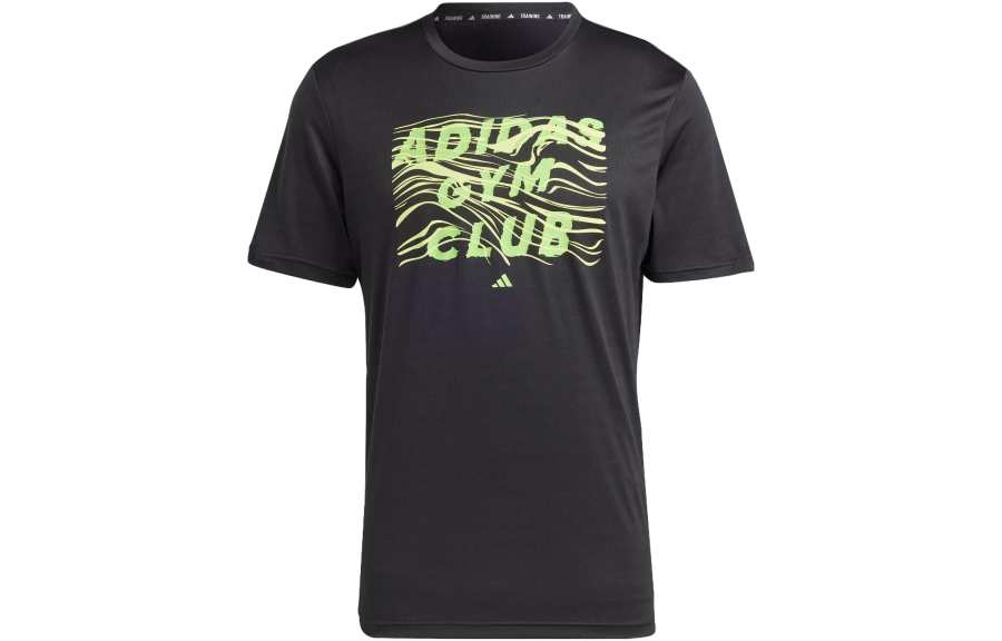 Adidas Adidas HIIT T Shirts Men's Black Crew Neck Moderate Straight Fit