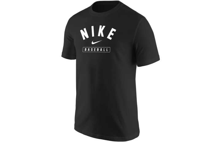 Nike Nike T Shirts Men's Black Crew Neck Moderate Straight Fit