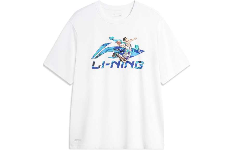Li-Ning Li Ning Drop Shoulder Sleeve T Shirt Men's Standard White