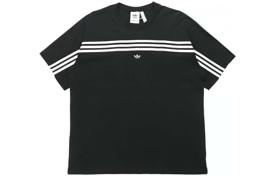 Adidas Originals 3 Stripes T Shirt Japan Version Men's Black