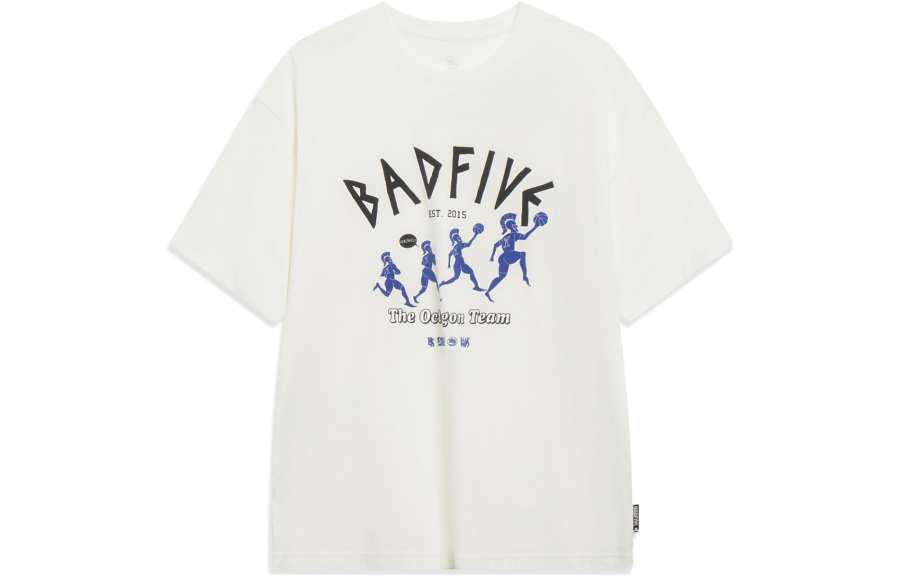 Li-Ning Li Ning Badfive Drop Shoulder Sleeve T Shirt Men's Ivory