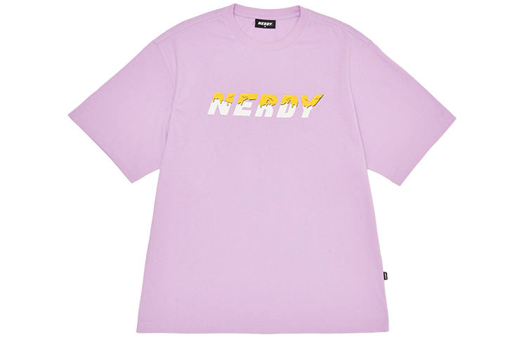Nerdy T Shirts Unisex Purple Crew Neck Moderate Straight Fit