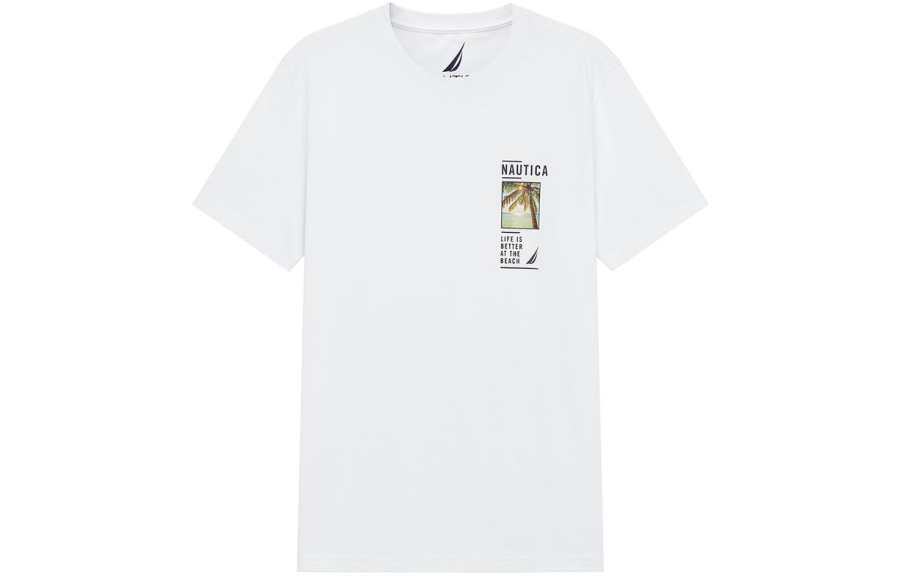 Nautica White Sail T Shirt Men's
