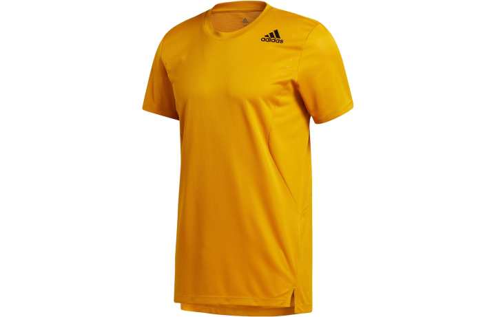 Adidas Adidas T Shirts Men's Yellow Crew Neck Moderate