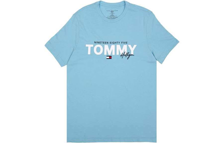 Tommy Hilfiger T Shirts Men's Crew Neck Moderate