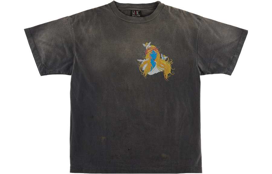 Saint Mxxxxxx Check Printed T-Shirt
