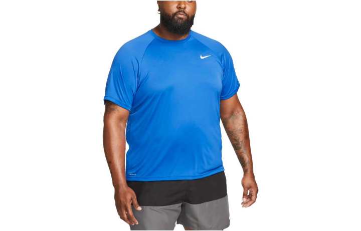 Nike Nike Swim Hydroguard Essential Men's Dri-FIT Uv Short Sleeve Top (Big & Tall)