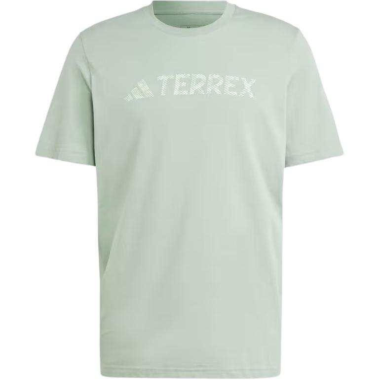Adidas Adidas Terrex Classic Logo Tee T Shirt Men's Silver Green