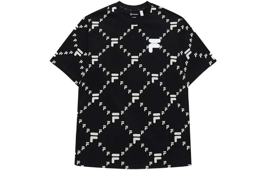 FILA FUSION QR T Shirt Unisex Pitch Black