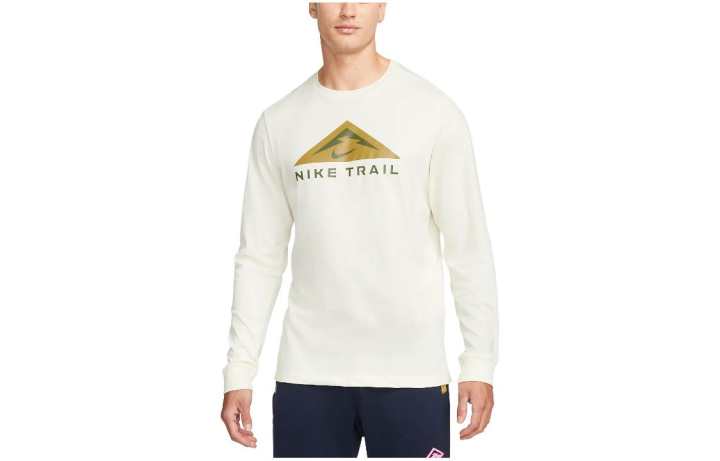 Nike Nike T Shirts Men's Ivory Crew Neck Moderate Straight Fit