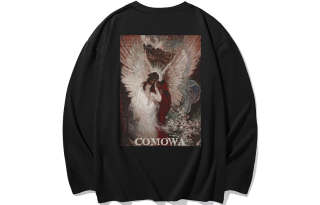 COMOWA T Shirts Unisex Crew Neck Moderate Straight Fit