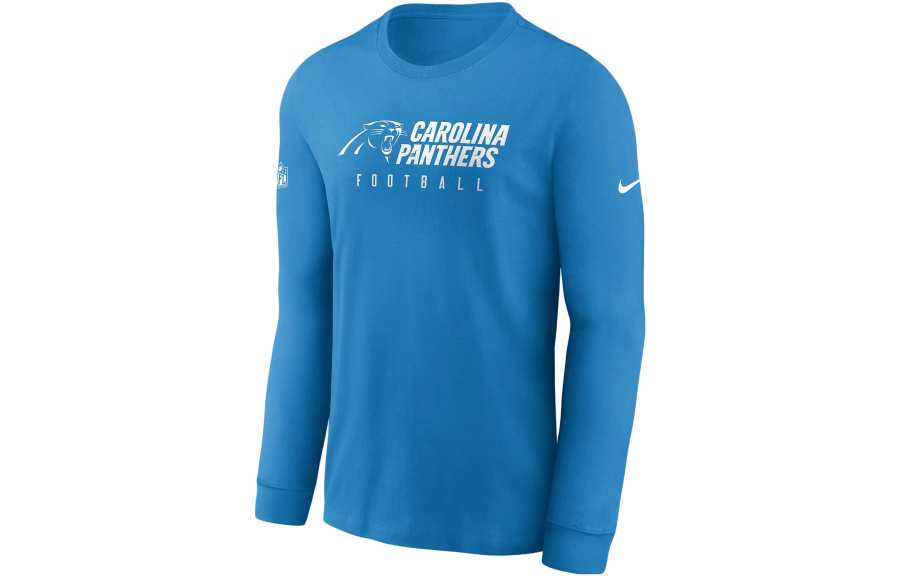 Nike Nike Dri Fit T Shirts Men's Blue Crew Neck Moderate Straight Fit
