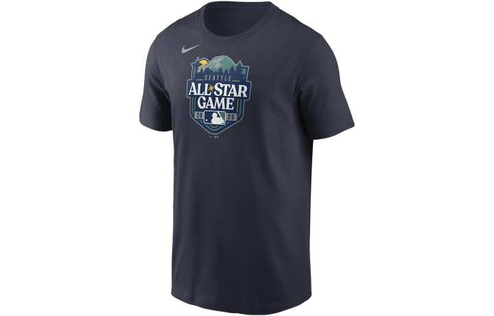 Nike Nike T Shirts Men's Marine Crew Neck Moderate Straight Fit