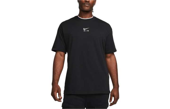 Nike Nike T Shirts Men's Black Crew Neck Moderate Straight Fit