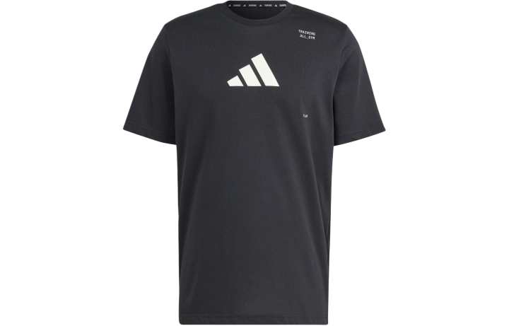 Adidas Adidas T Shirts Men's Black Crew Neck Moderate Straight Fit
