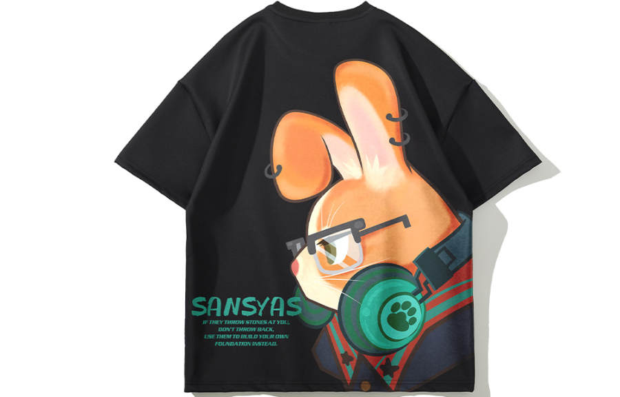SANSYAS T Shirts Unisex Crew Neck Moderate Straight Fit