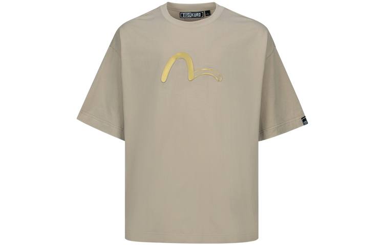 EVISU T Shirts Men's Crew Neck Moderate Straight Fit