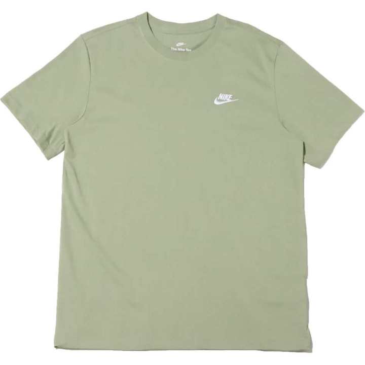 Nike Nike T Shirts Unisex Oil Green Crew Neck Moderate Straight Fit