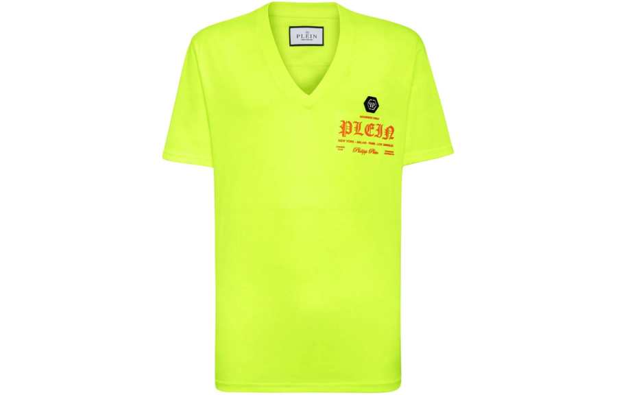 Philipp Plein logo-print V-neck T-shirt