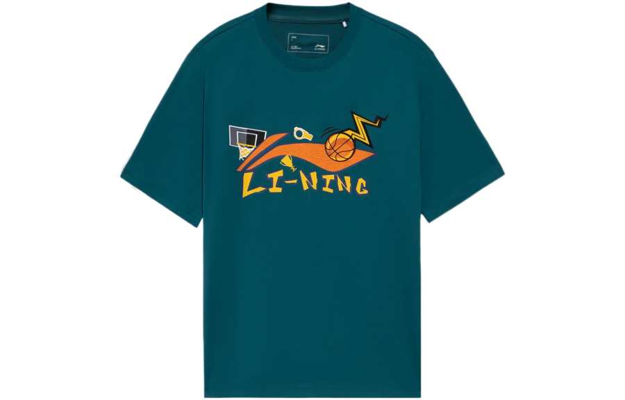 Li-Ning Li Ning T Shirt Men's Dark Spruce Green