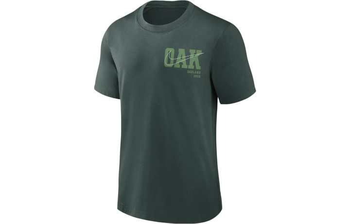 Nike Nike T Shirts Men's Olive Crew Neck Moderate Straight Fit