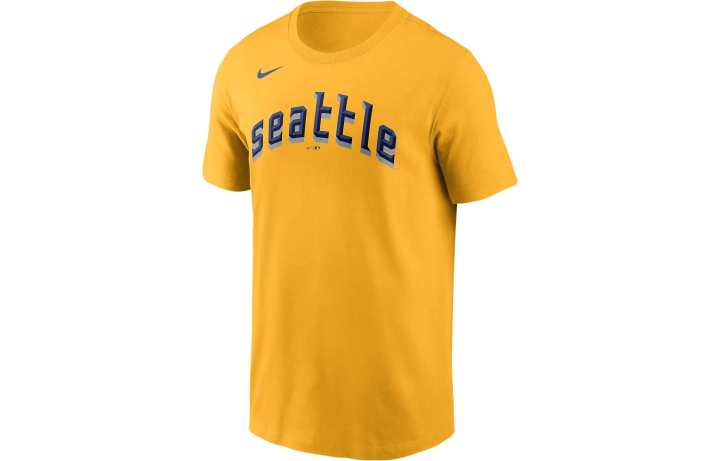 Nike Nike T Shirts Men's Ginger Yellow Crew Neck Moderate Straight Fit