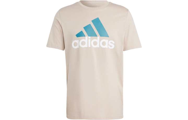 Adidas Adidas Essential T Shirts Men's Beige Crew Neck Moderate Straight Fit