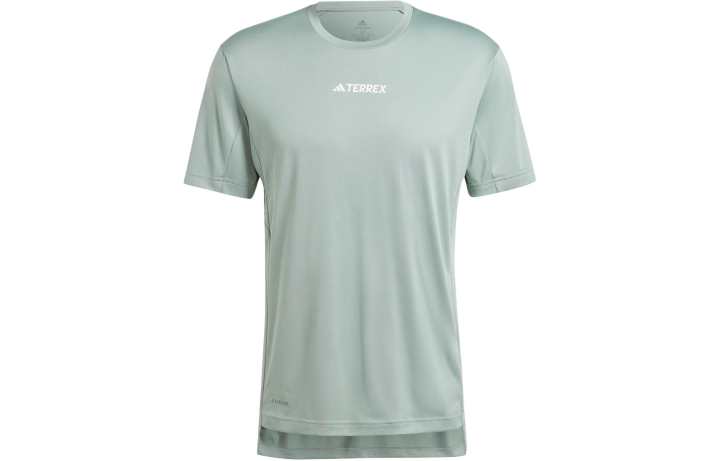 Adidas Adidas Terrex Multi Tee T Shirt Men's Silver Green