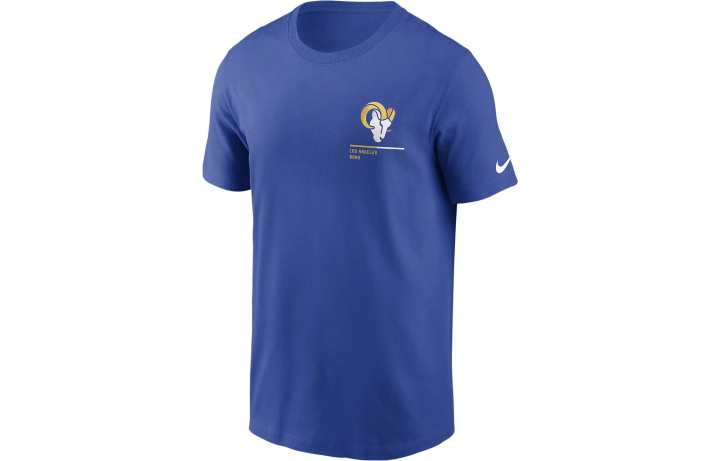 Nike Nike T Shirts Men's Blue Crew Neck Moderate Straight Fit