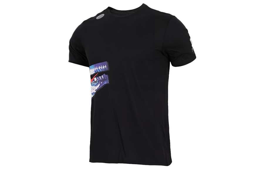 Nike Nike T Shirts Men's Black Crew Neck Moderate Straight Fit