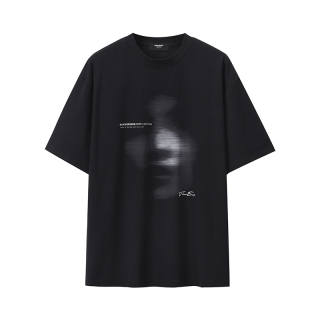BLACK OF EXIT T Shirts Men's Crew Neck Moderate Straight Fit