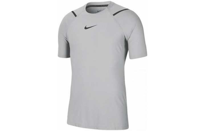 Nike Nike T Shirts Men's Gray Crew Neck Moderate Straight Fit